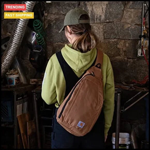 Durable Sling Crossbody Backpack Water Resistant Tablet Sleeve Adjustable Strap